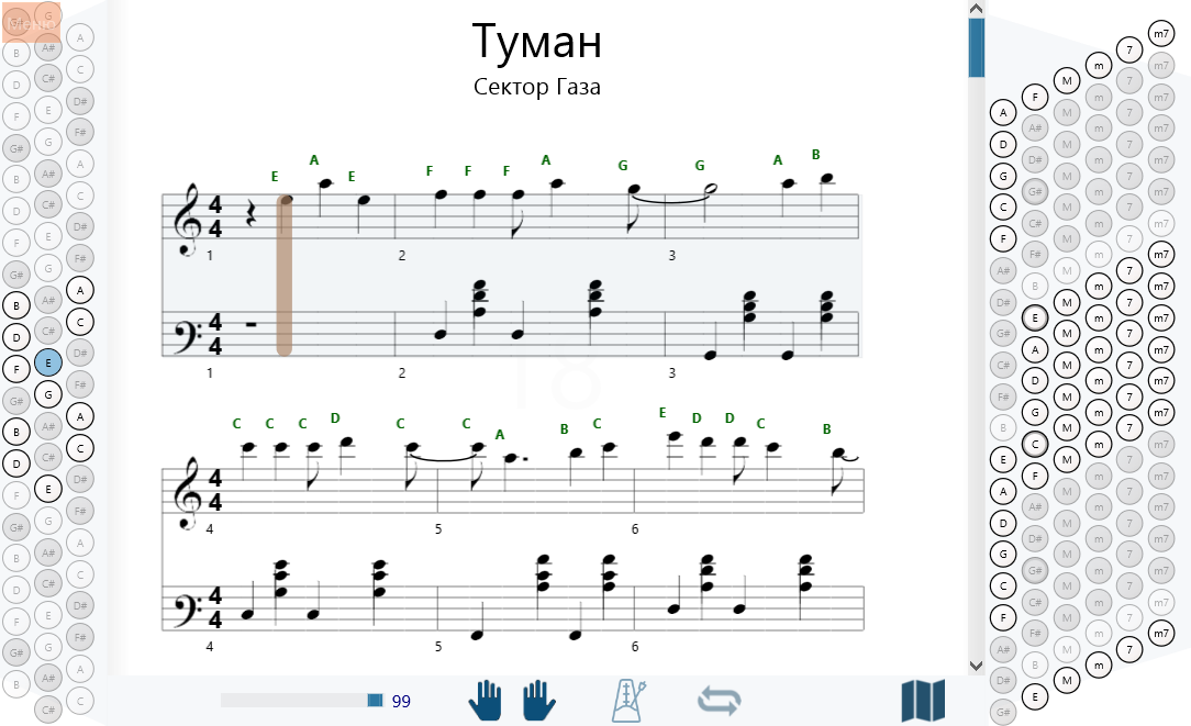 Ноты песен сектора газа. Ламбада Ноты для аккордеона. Туман сектор газа Ноты для фортепиано. Туман сектор газа Ноты для аккордеона. Сектор газа туман Ноты для баяна.