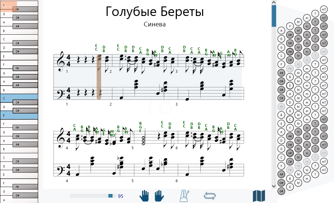 Голубей береты синева. Синева Ноты для синтезатора. Синева голубые береты Ноты для баяна. Синева Ноты аккордеон.